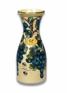 Hand Painted Toscana Bees Wine Carafe From Italy
