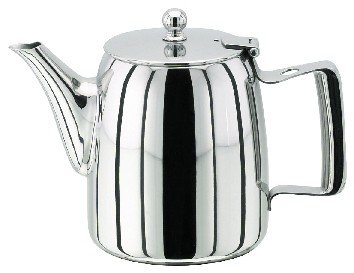 Stellar 20oz Polished Stainless Steel Continental Teapot ST02