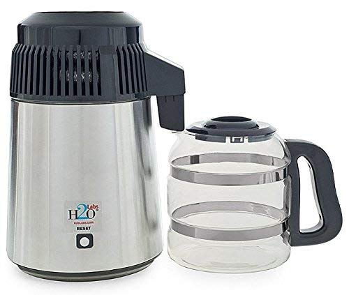 240 Volt Stainless Steel Water Distiller with Best Quality Glass Carafe - With UK Plug, (Not to use in North America)