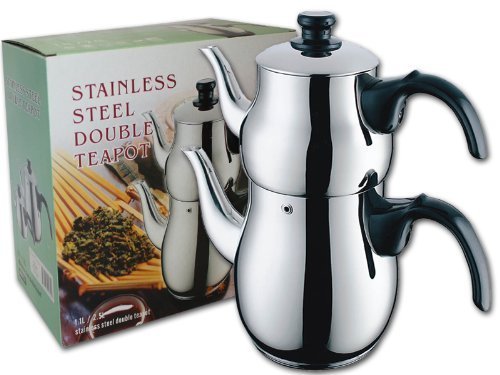 Stainless Steel Double Teapot/Samovar / Tea Maker