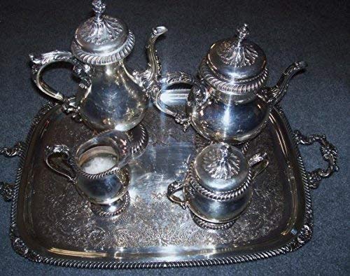 International Silver Co. Vintage-Silver Plated Coffee/Tea Service Set & Tray