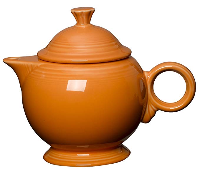 Fiesta 44-ounce Covered Teapot, Tangerine