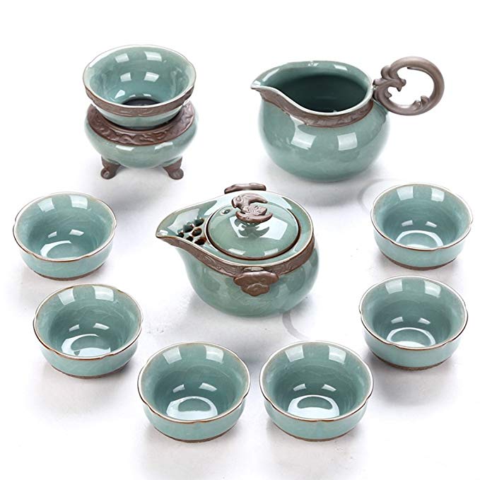 Dehua Porcelain Chinese Style Porcelain Handcrafted Kung Fu Tea Set-Glazed Ceramic